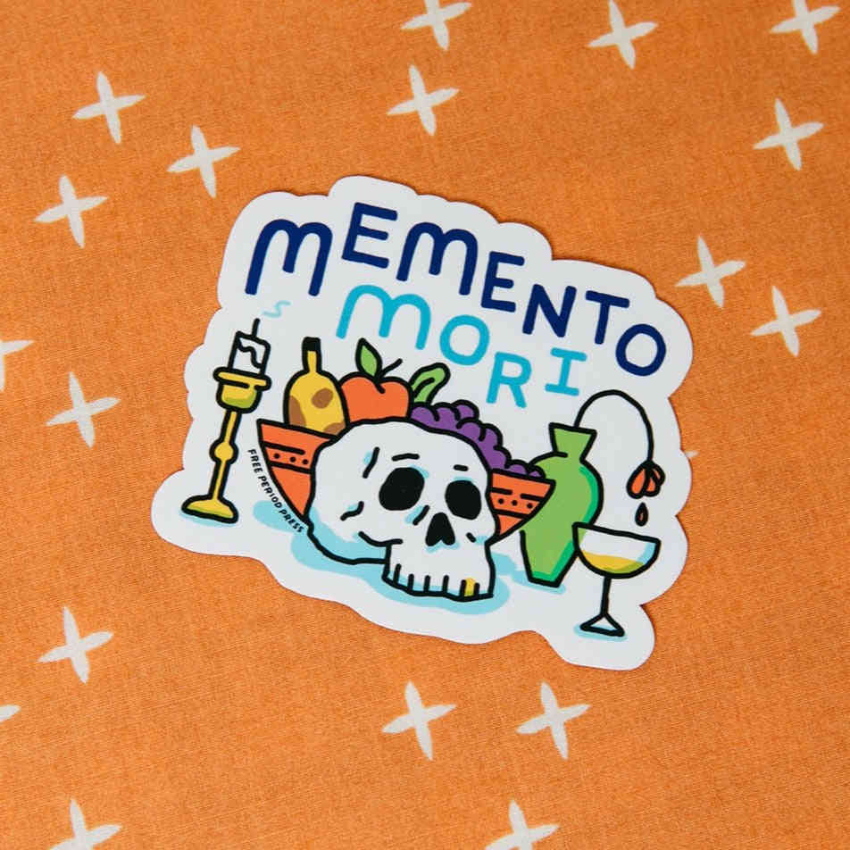 Memento Mori Vinyl Decal Sticker - Embrace Life's Impermanence