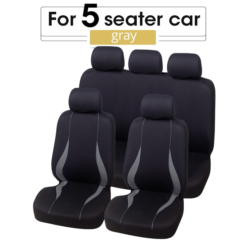 Universal Car Seat Cover Set for Chevrolet Onix, Hyundai HB20, and Other Cars
