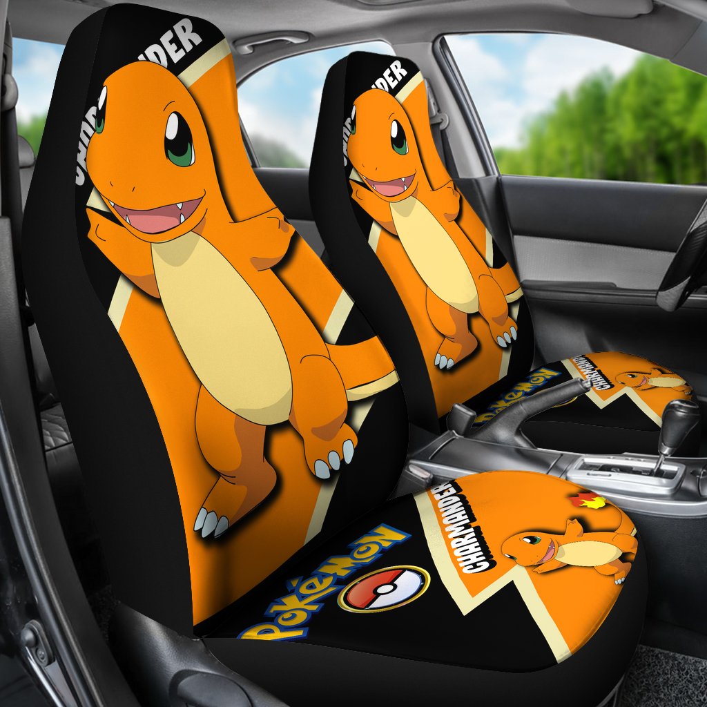 Custom Charmander Anime Pokemon Car Seat Covers
