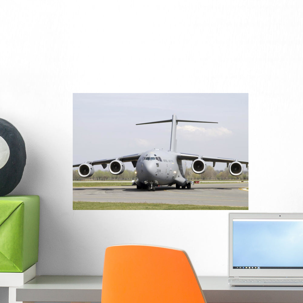 C-17 Globemaster III Royal Front Wall Decal - Large Aircraft Art for Home or Office