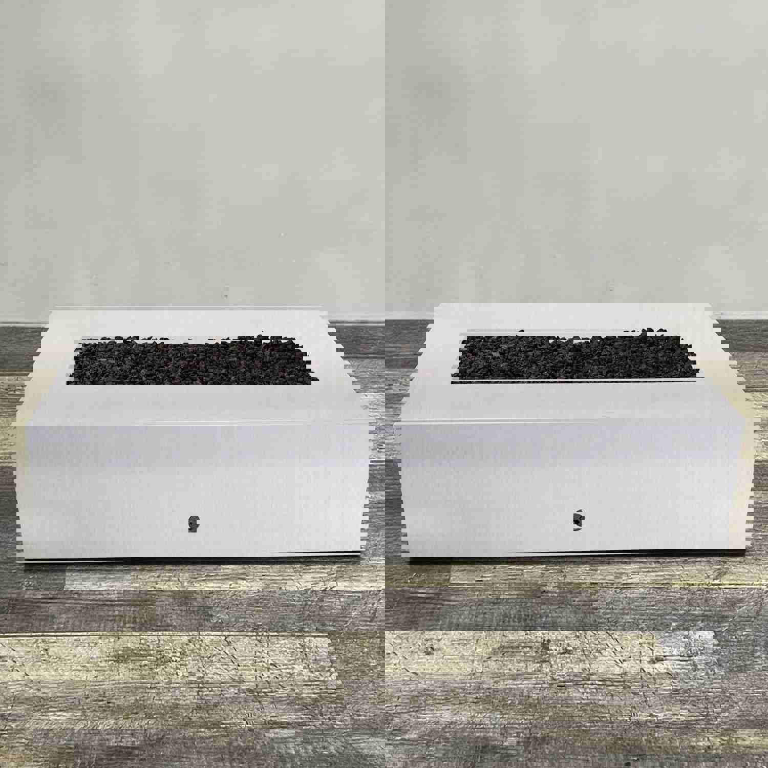 Starfire Designs Gravity Rectangle Stainless Steel Gas Fire Pit