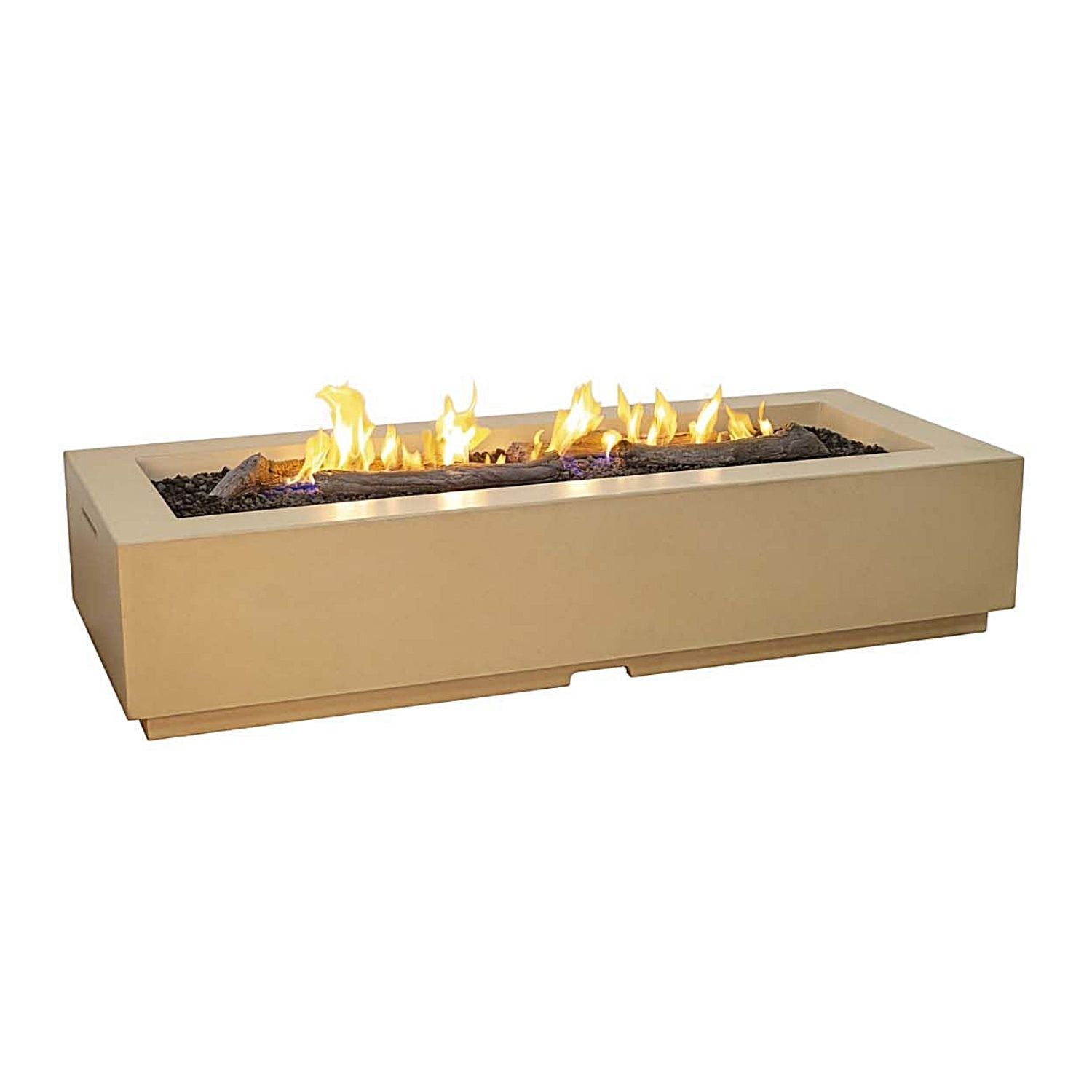 Modern Outdoor Fire Pit with Louvered Design