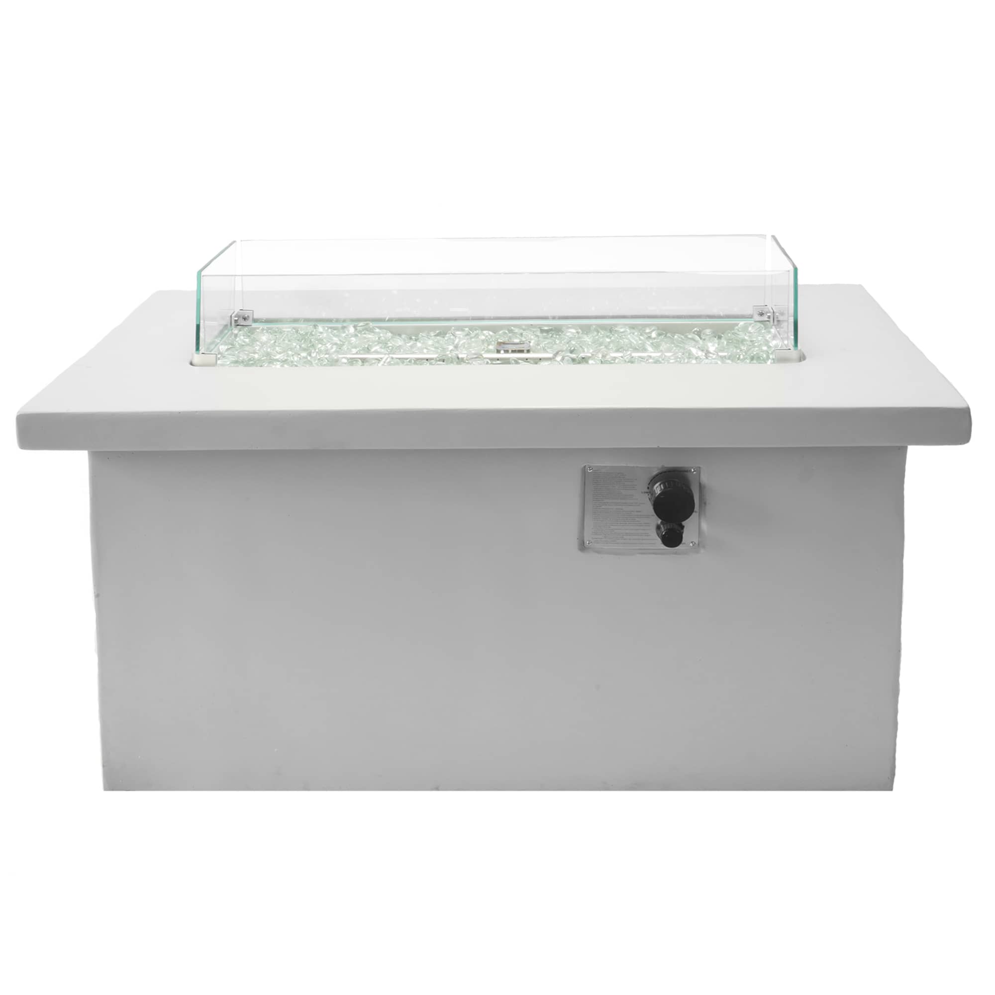 Bluegrass Living 42" Rectangular Outdoor Propane Fire Pit Table