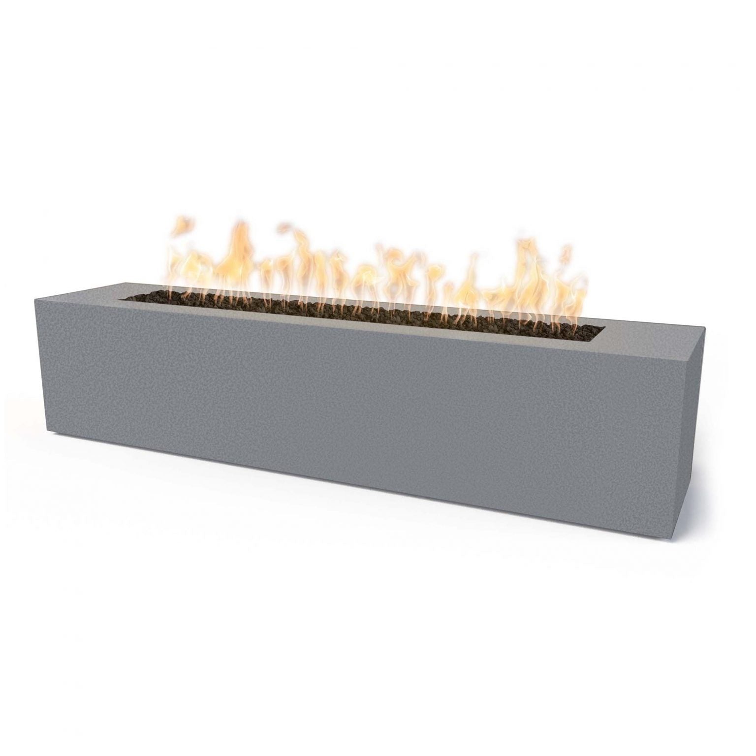 Outdoor Plus Carmen Rectangle Fire Pit with Powder Coated Steel and Free Cover