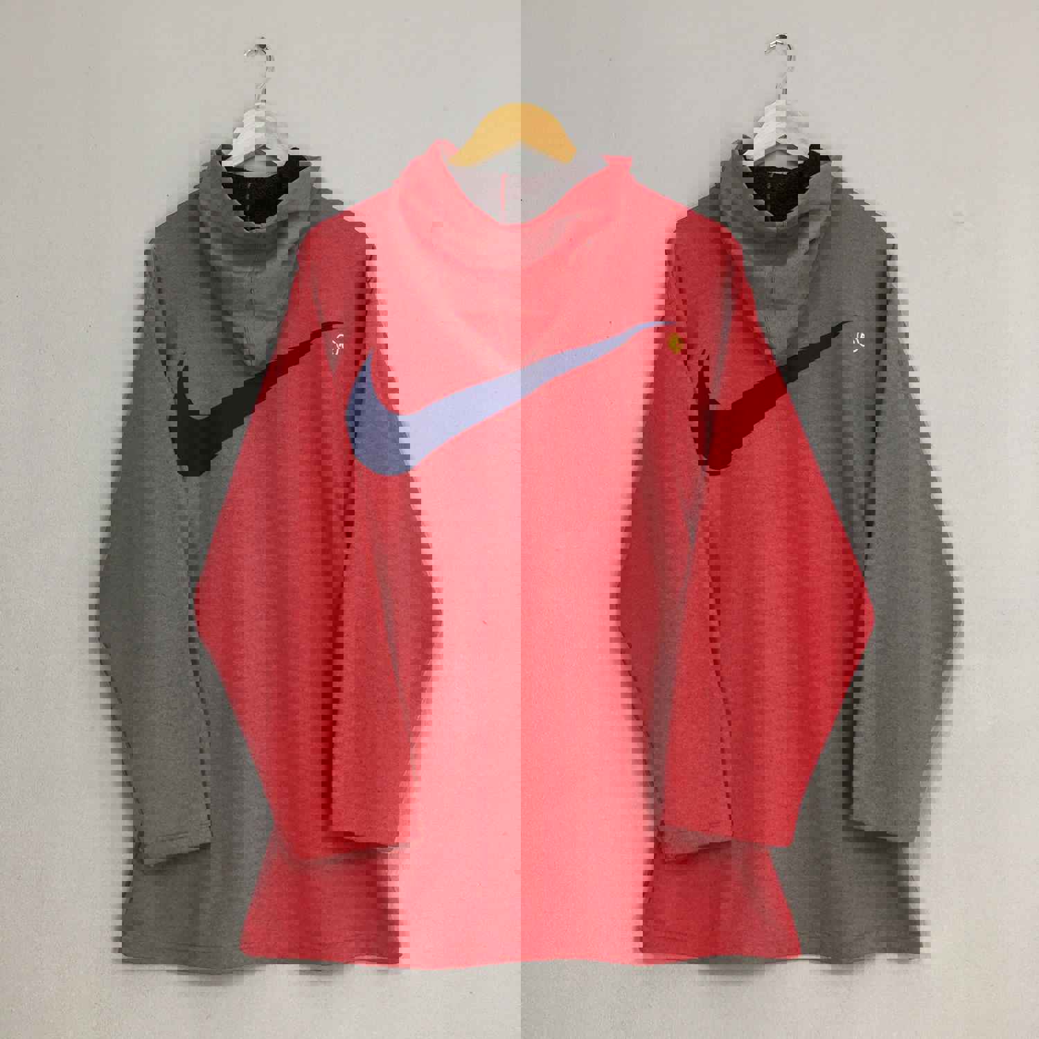 Vintage 90s Nike Swoosh Hoodie Sweatshirt for Men