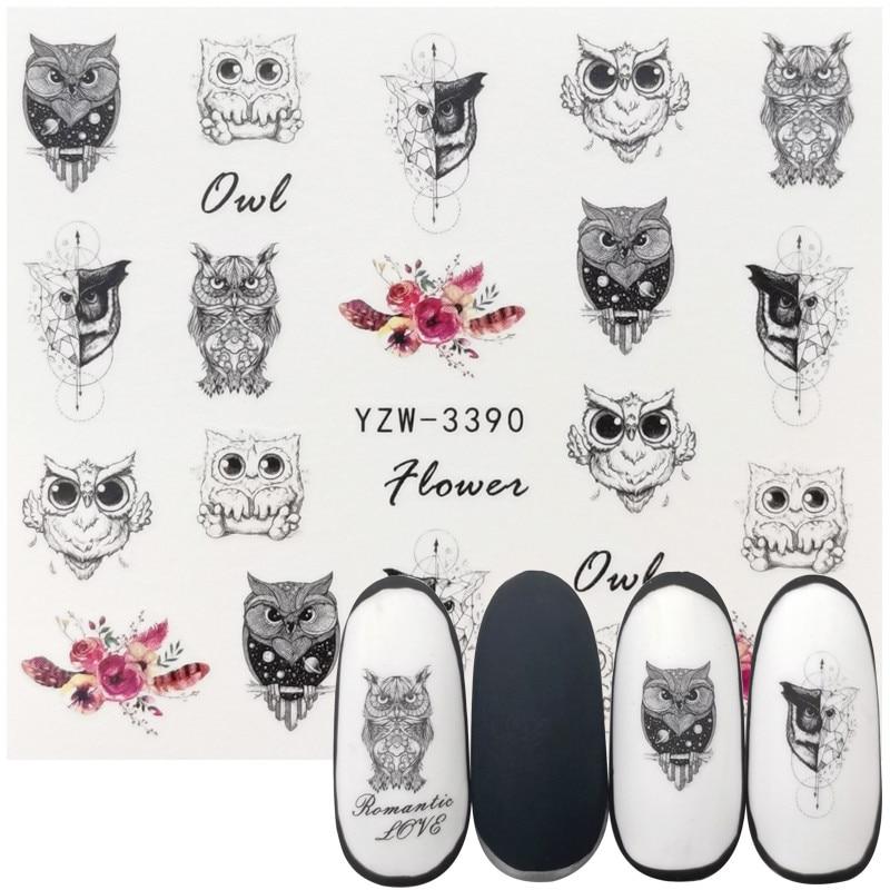 Elegant Gradient Marble Nail Art Sticker Set