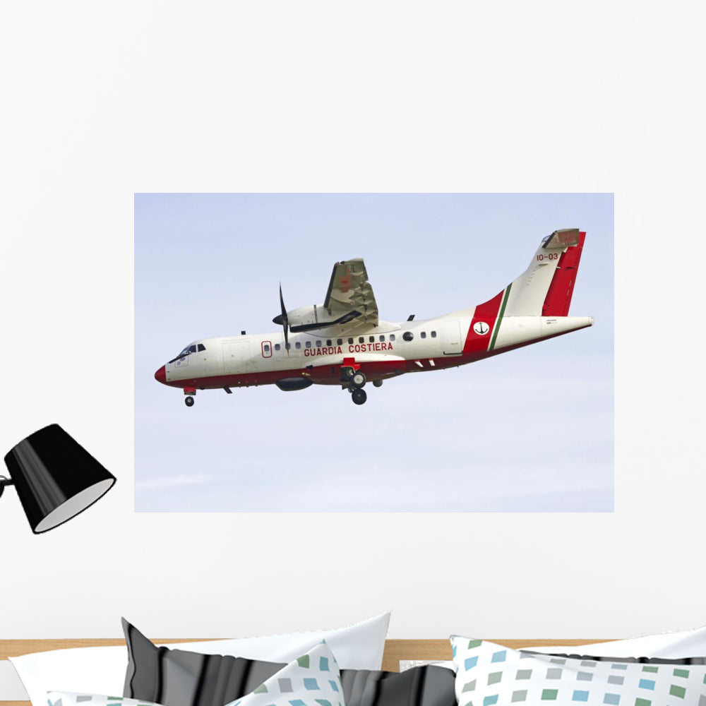 Italian Coast Guard Atr-42 Wall Decal - Vibrant Decor for Any Space
