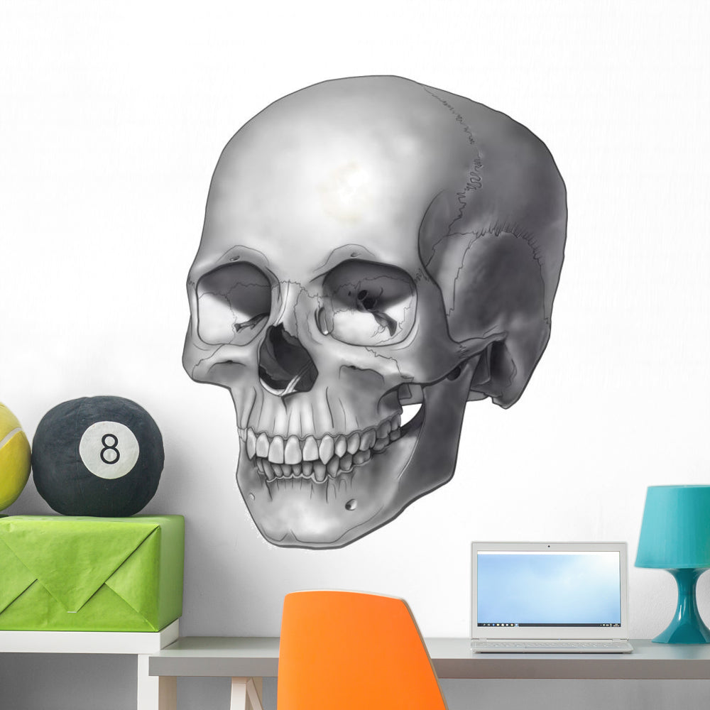 Epic Skull Illustration Wall Decal for Bold Interiors