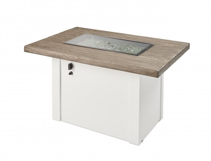 Havenwood Rectangular Gas Fire Pit Table with Crystal Fire® Plus Burner