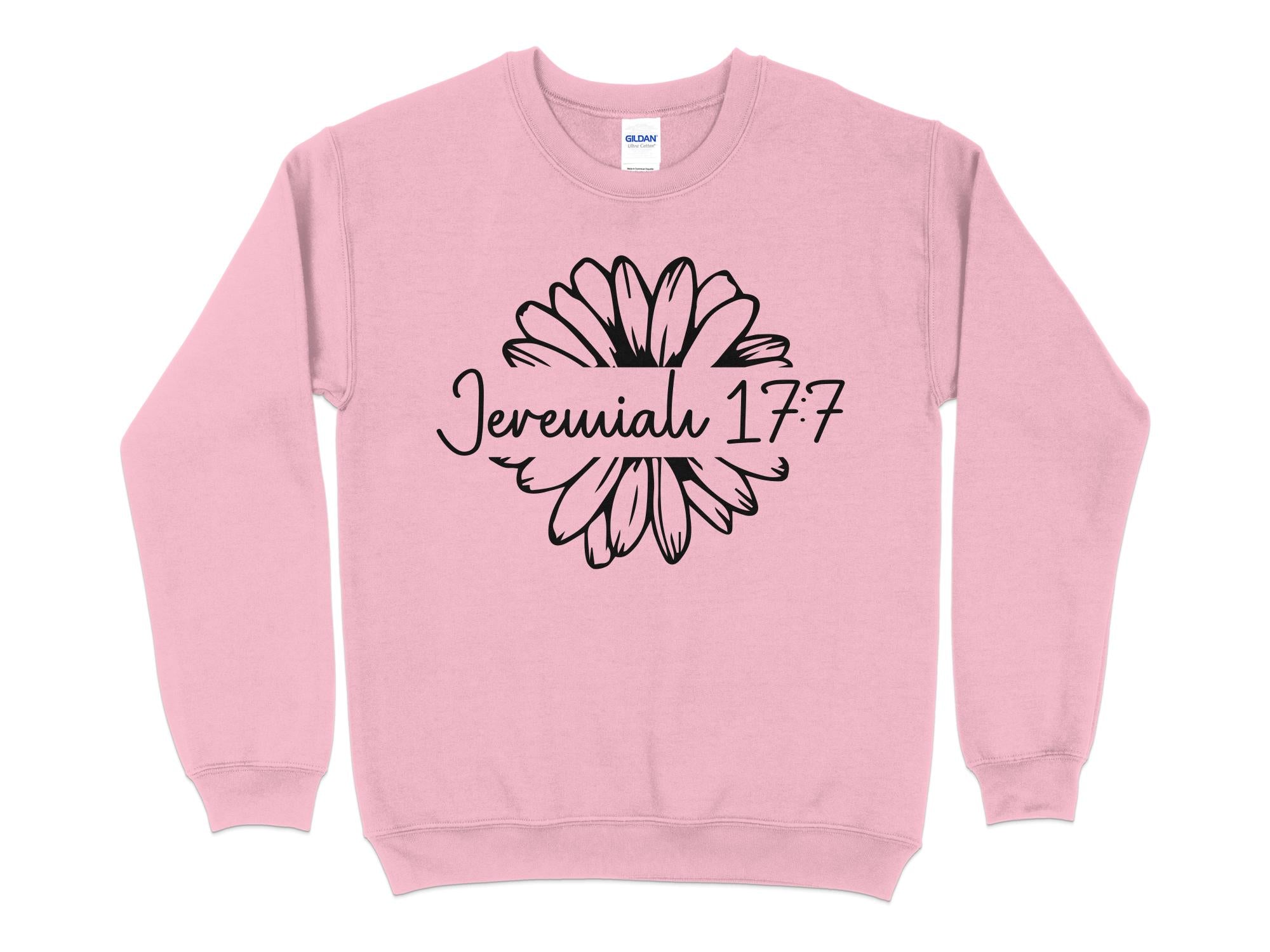 Inspirational Jeremiah 17:7 Floral Unisex Sweatshirt