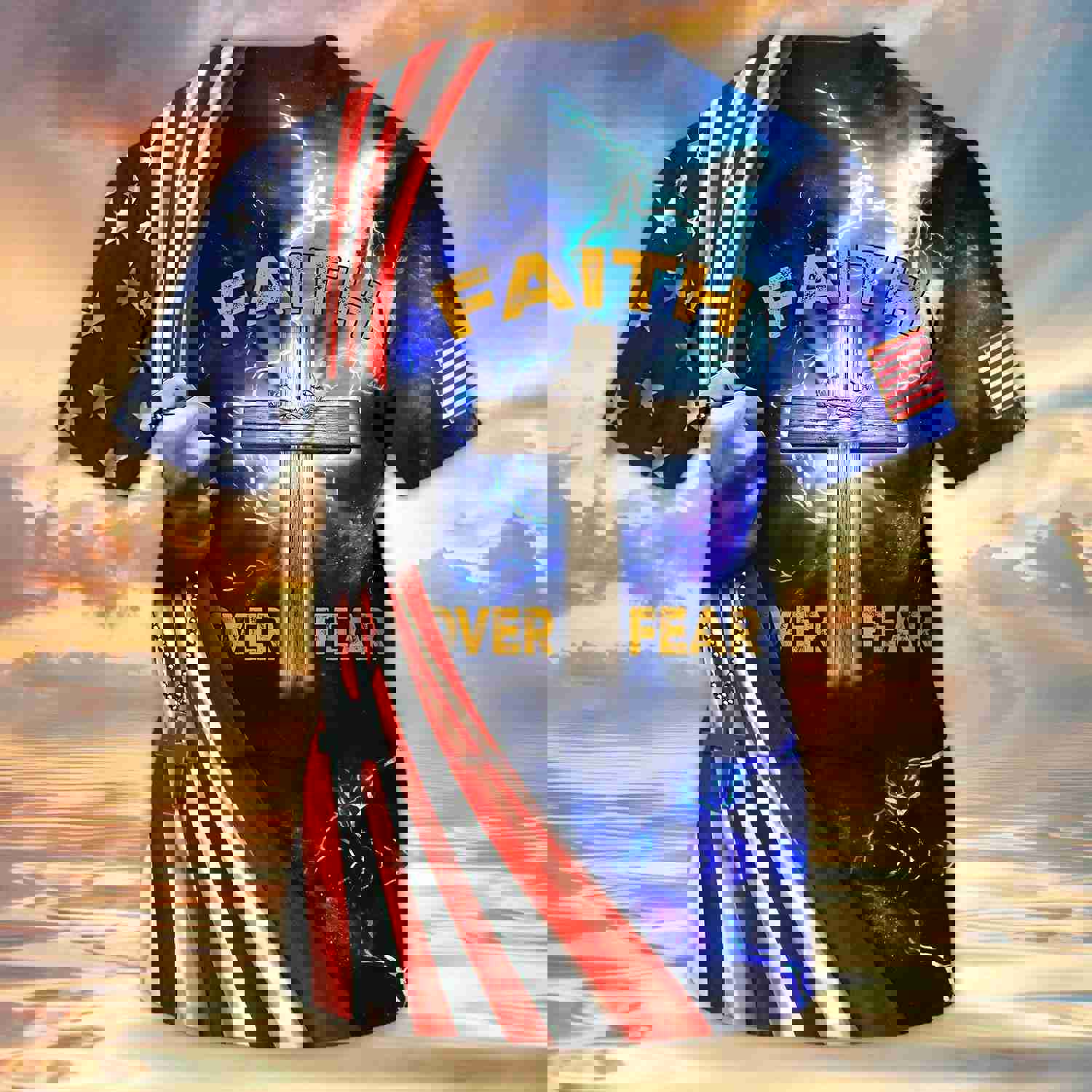 Customizable Patriotic 3D Printed T-Shirts