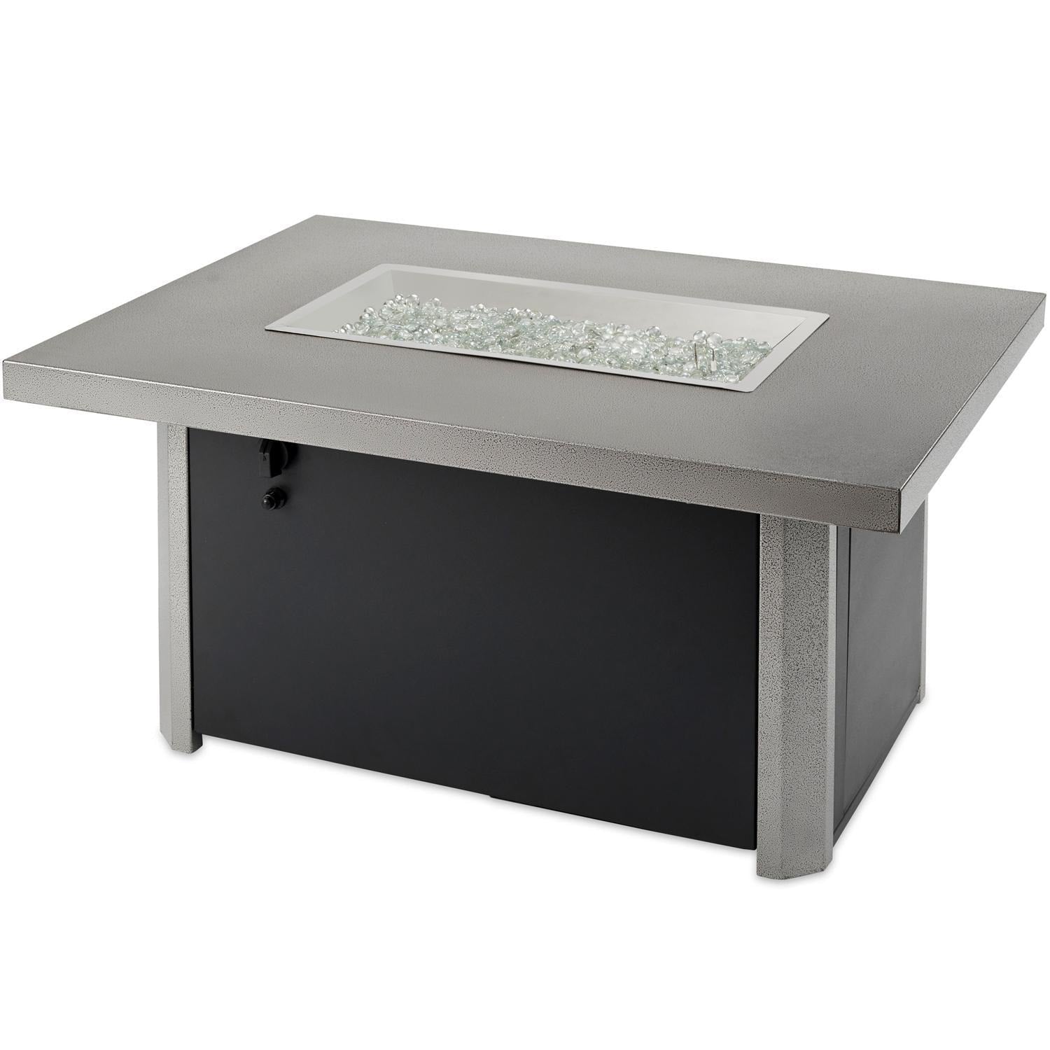 Caden Rectangular Gas Fire Pit Table with Crystal Fire® Plus Burner