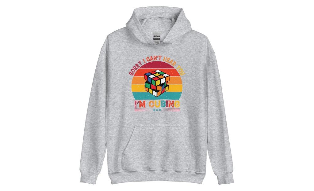 Cozy Rubik's Cube Themed Hoodie - Comfortable Puzzle Lover's Wear