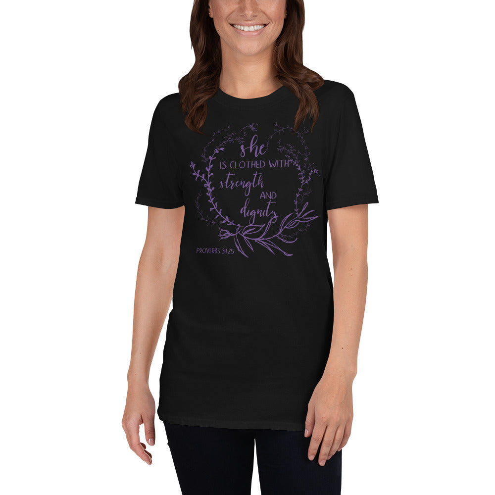 Empowered Woman T-Shirt - Strength and Dignity Inspired