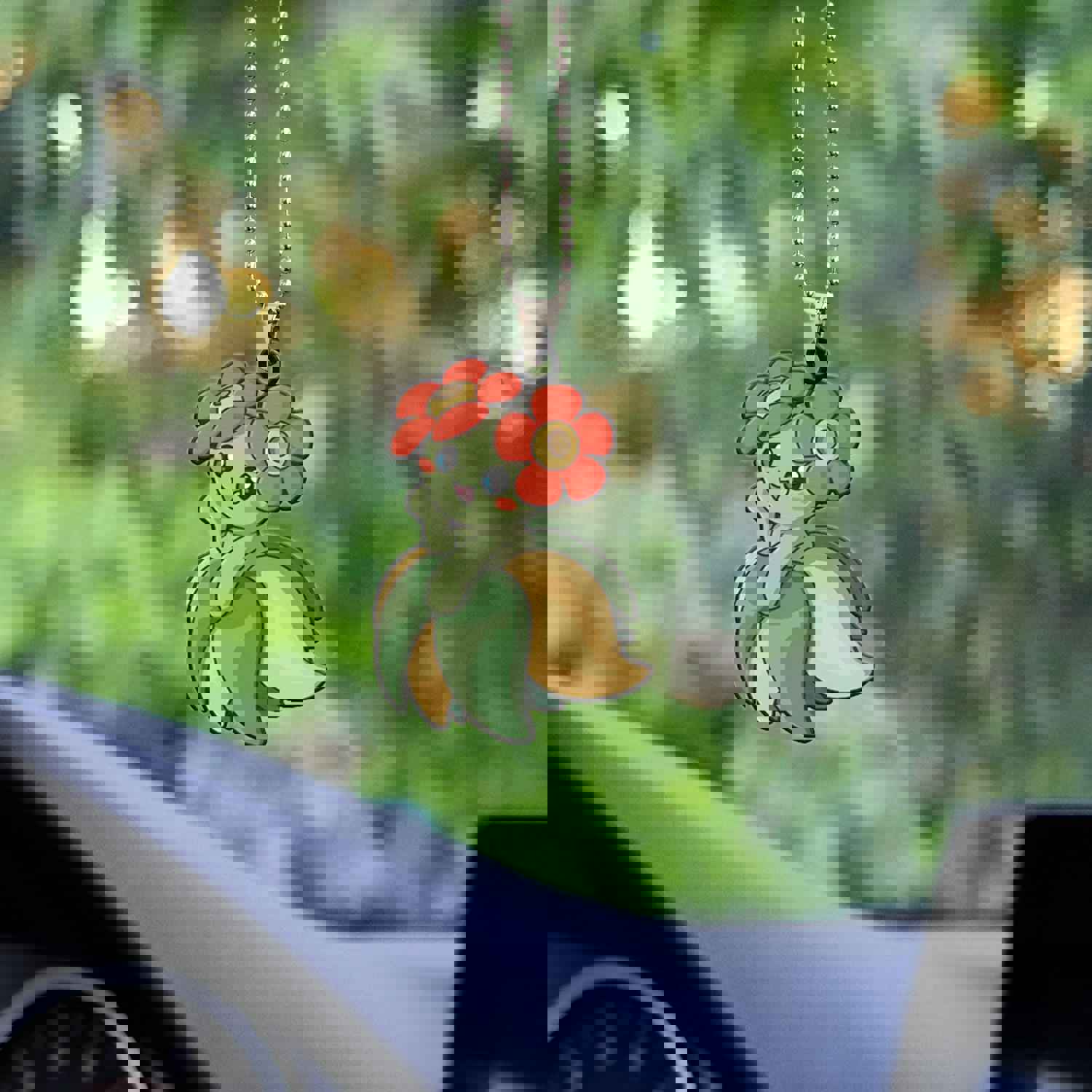 Custom Acrylic Pokemon Flower Blossom Car Ornament