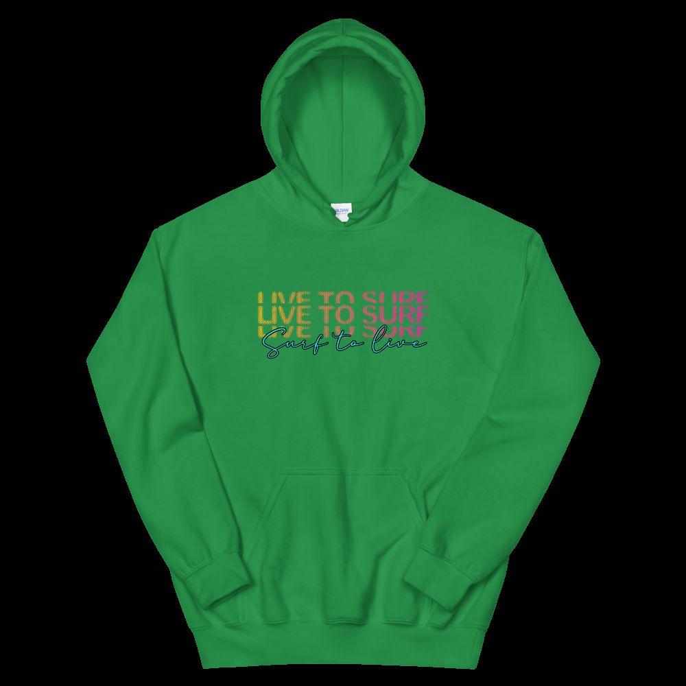 Cozy & Stylish Live to Surf Unisex Hoodie