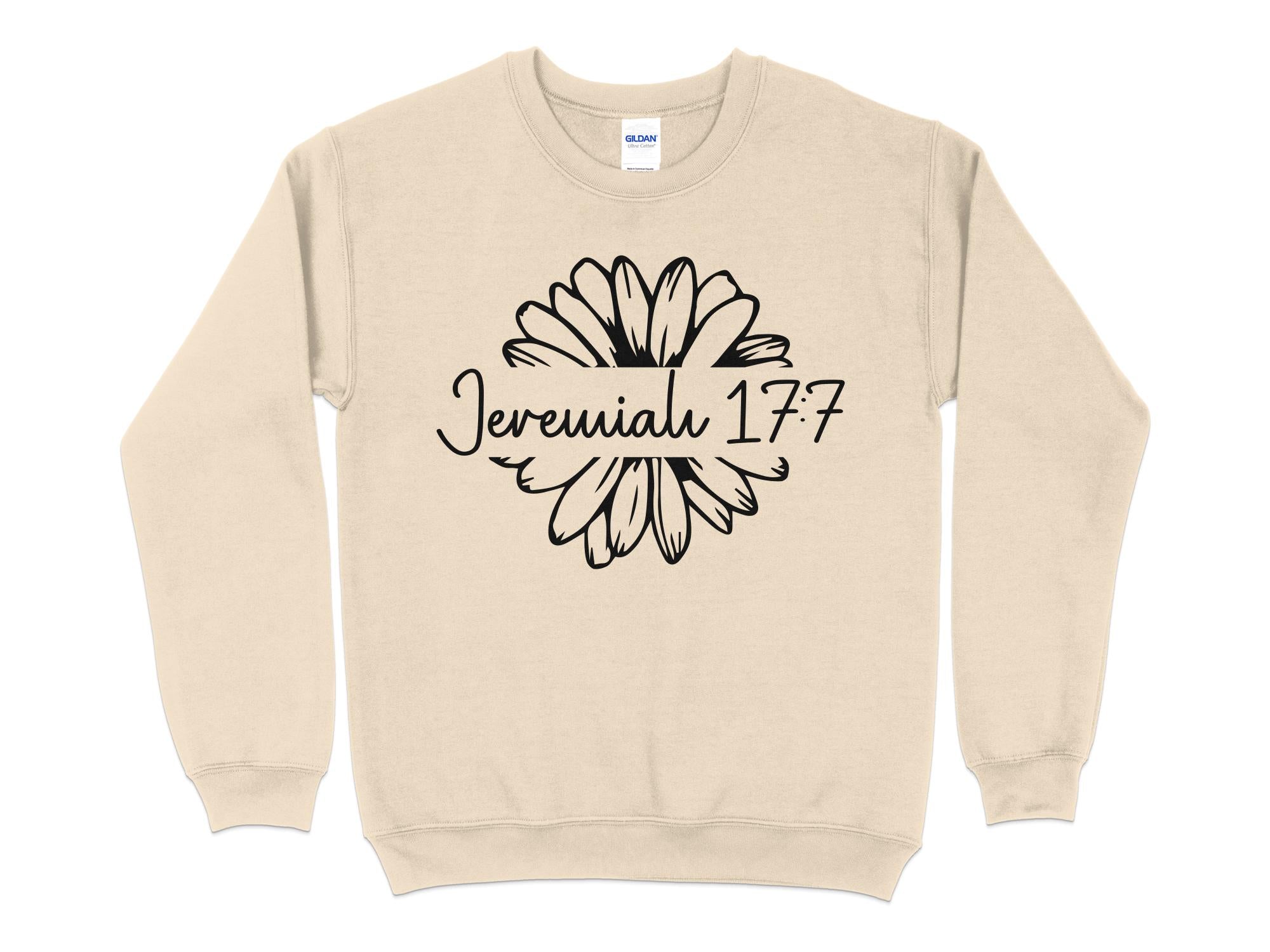 Inspirational Jeremiah 17:7 Floral Unisex Sweatshirt