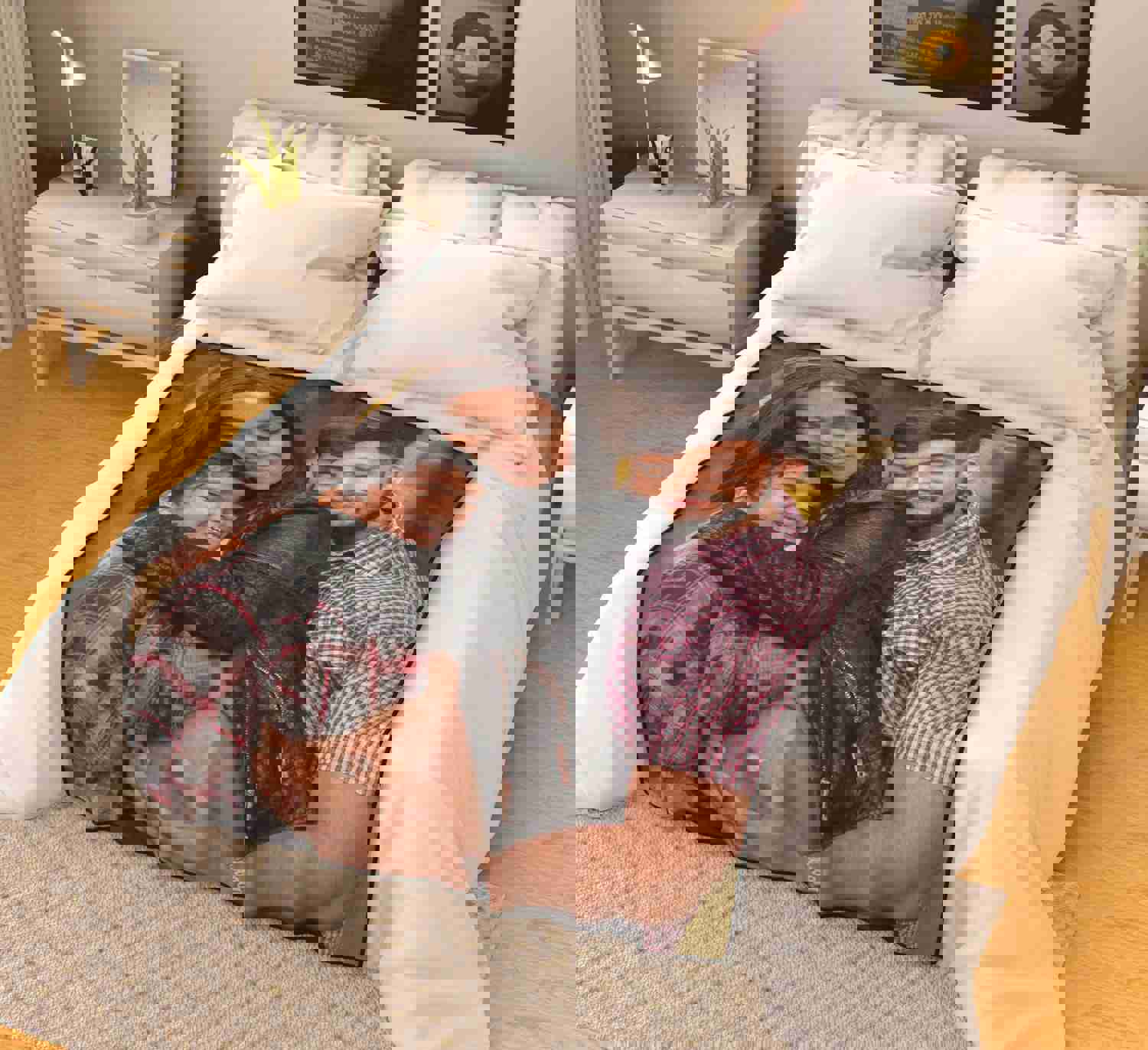 Customizable Photo Fleece Blanket - Perfect for Special Occasions