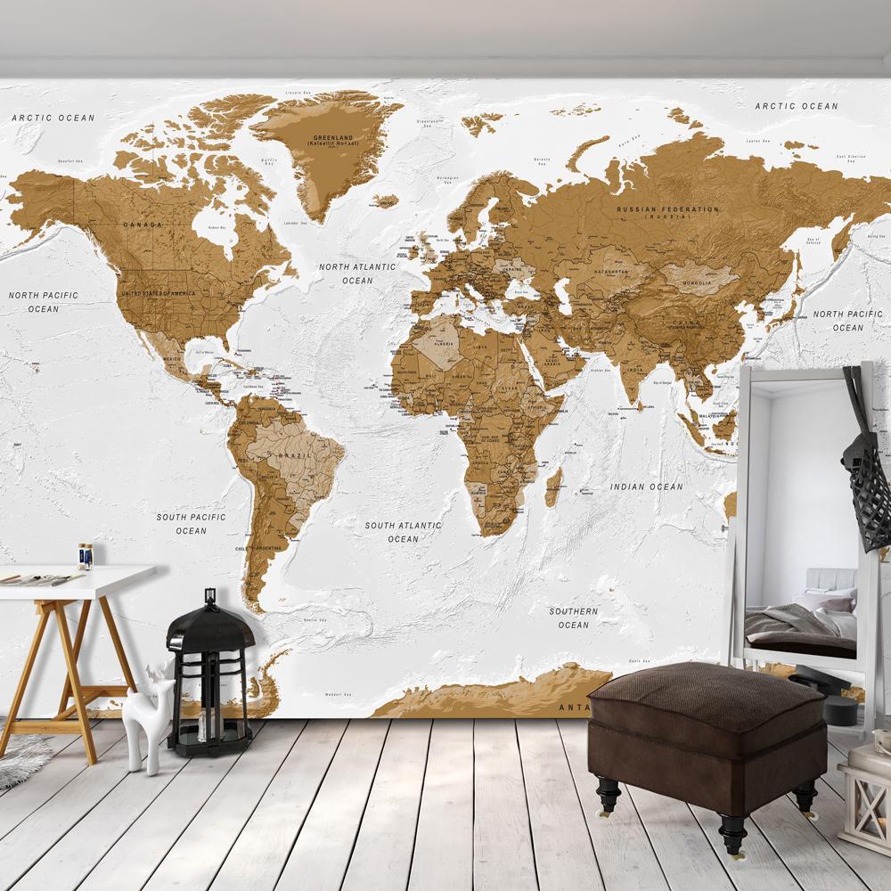 World Map Peel & Stick Wall Mural - Transform Your Space