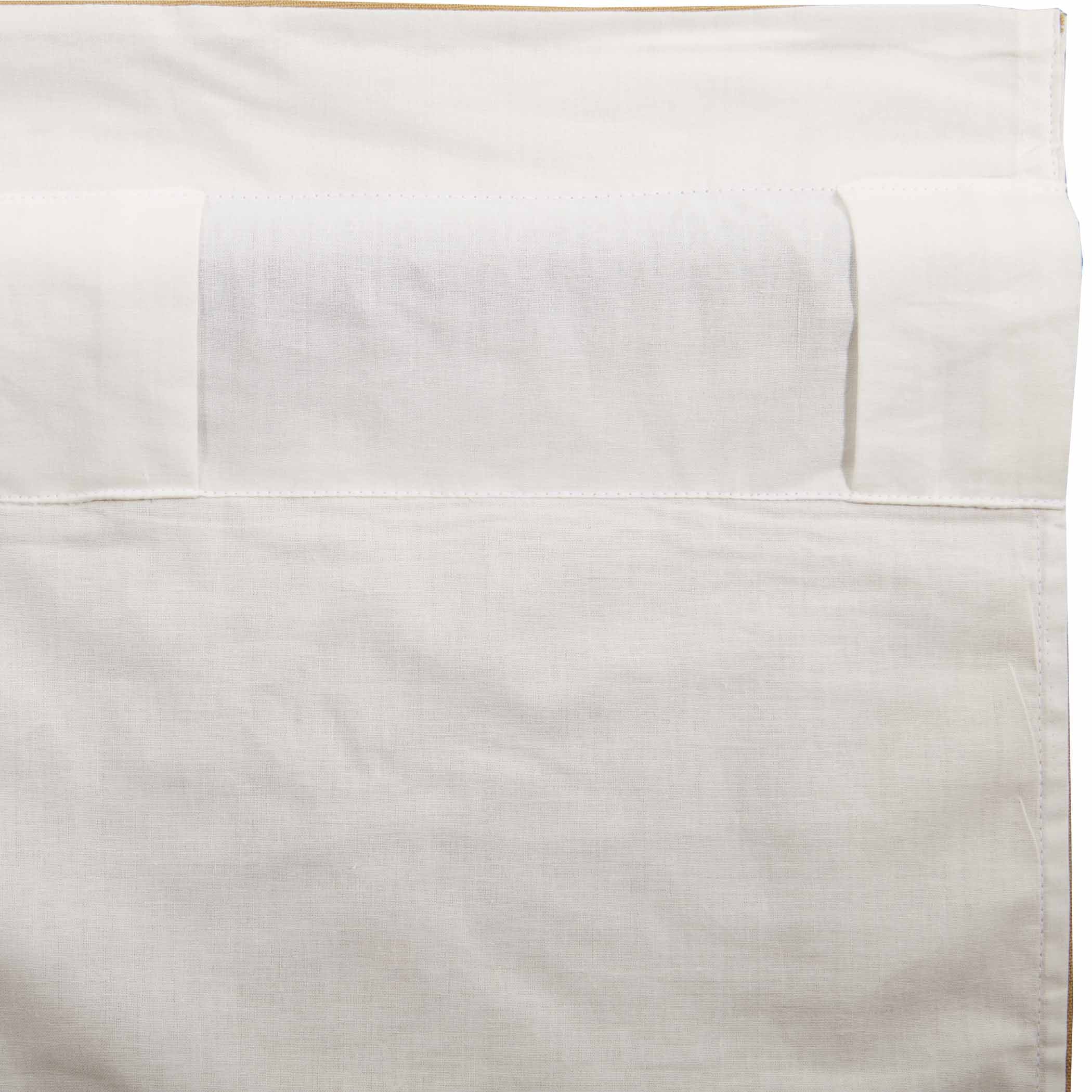 Elegant Country Style Flax Antique White Swag Curtains