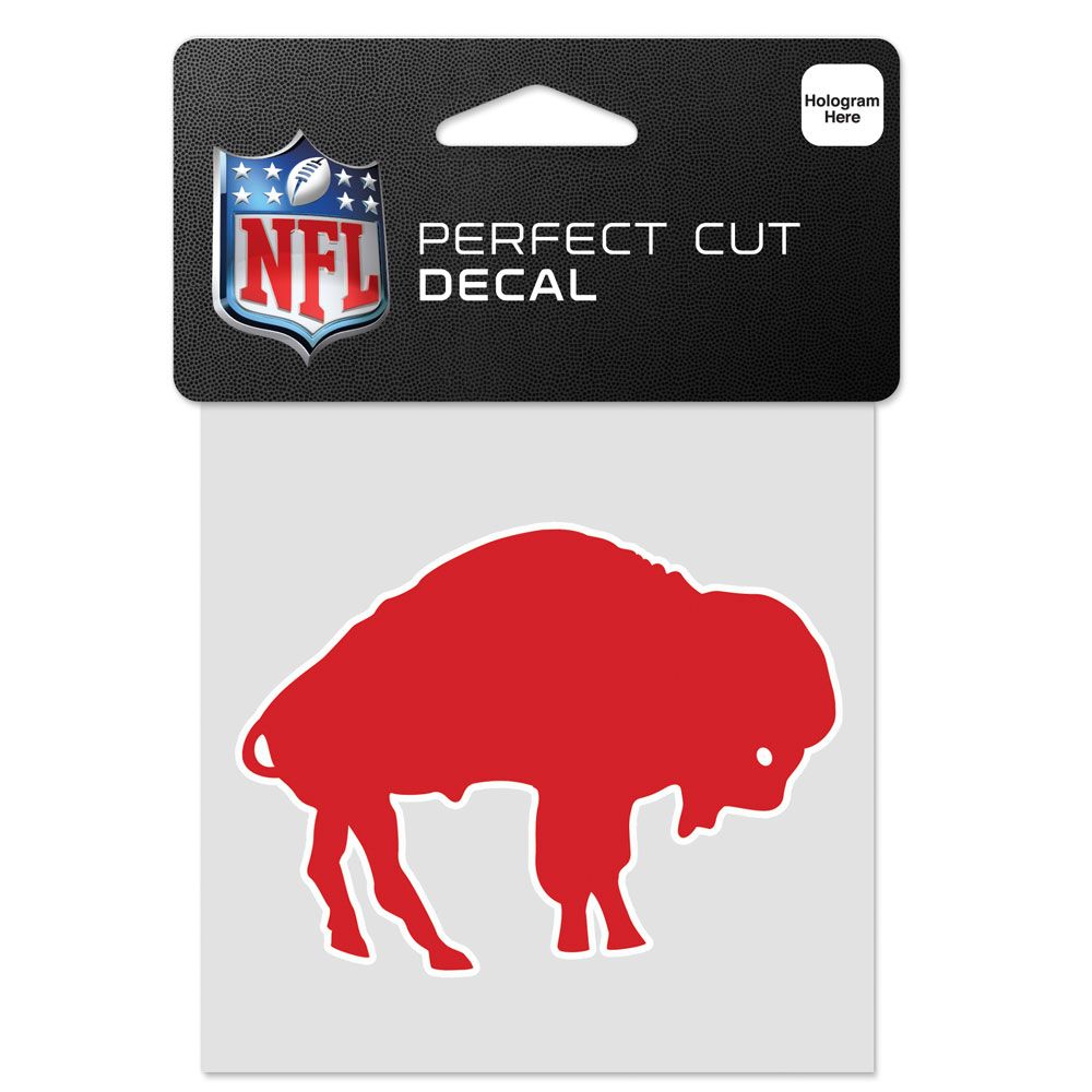 Buffalo Bills Retro Logo Decal - 4" x 4" Perfect Cut Vinyl Sticker