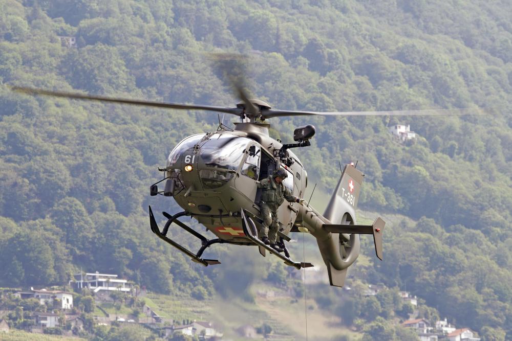 Eurocopter EC635 Swiss Air Helicopter Wall Decal