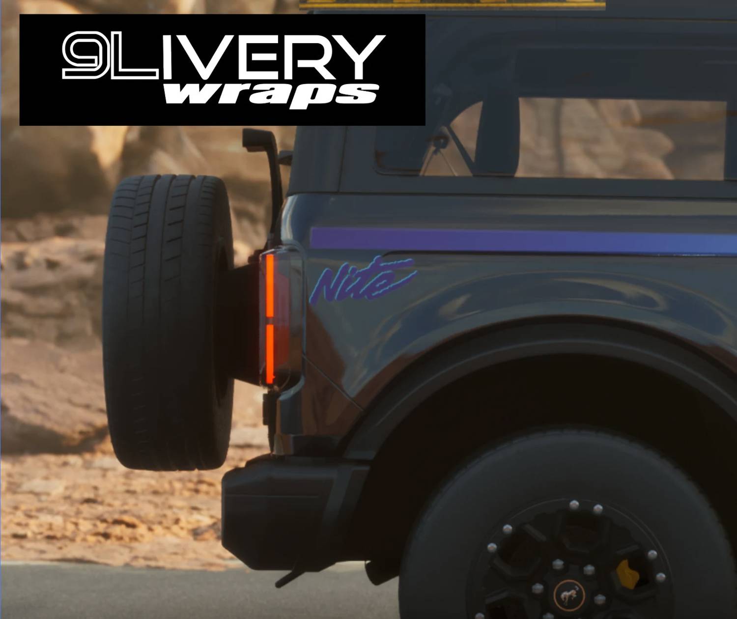 Retro Ford Nite Truck Style Decal Kit for 2021+ Bronco