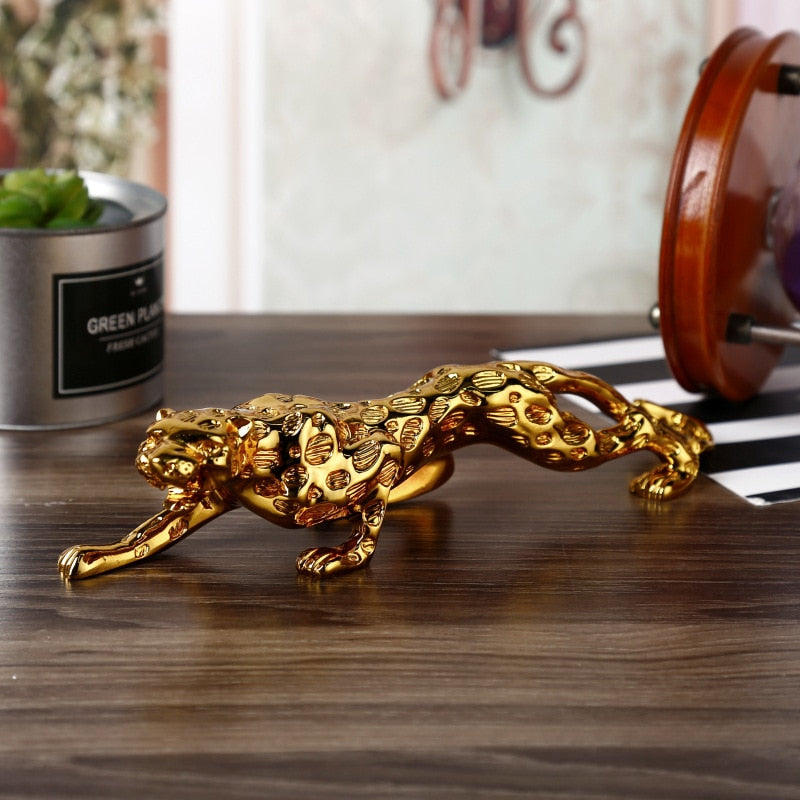 Stylish Leopard Resin Car Ornaments for Interior Decor