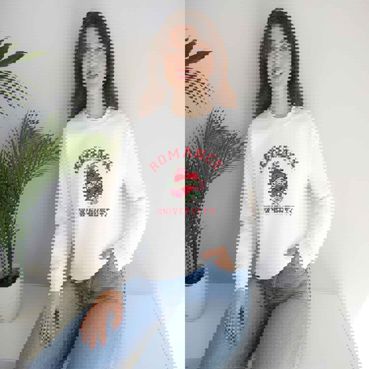 Mother's Day Love Mom Crewneck Sweatshirt