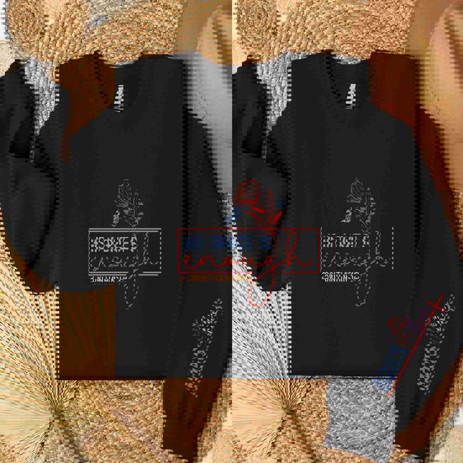 Empowerment in Faith: His Grace is Enough Christian Sweatshirt
