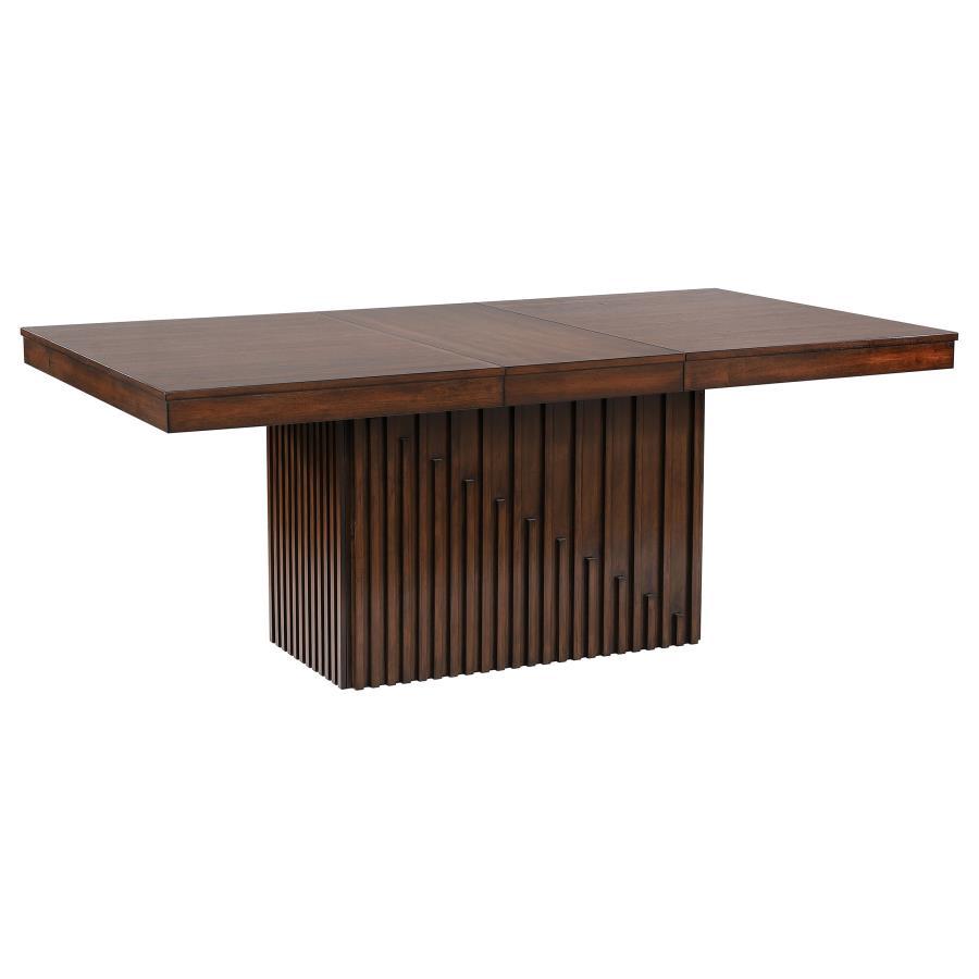 Briarwood Mango Oak Rectangular Dining Table with Extension Leaf