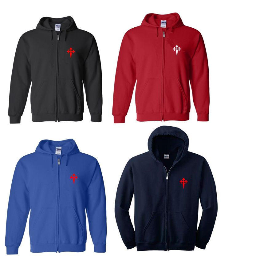 Saint George Cross Crusader Military Christian Hoodie