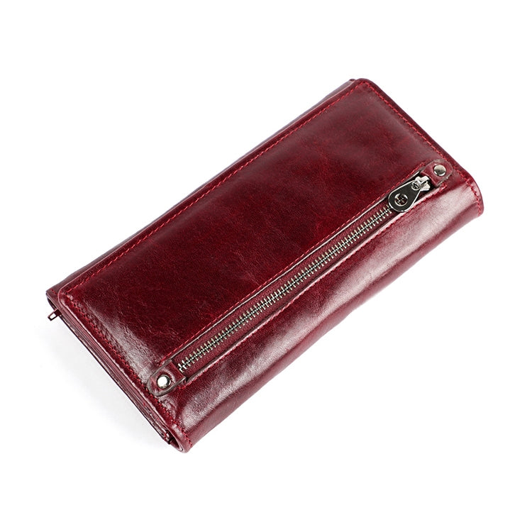 Rustic RFID-Blocking Genuine Leather Wallet for Men