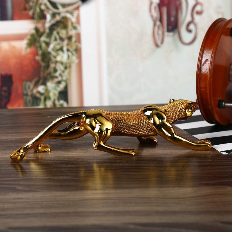 Stylish Leopard Resin Car Ornaments for Interior Decor