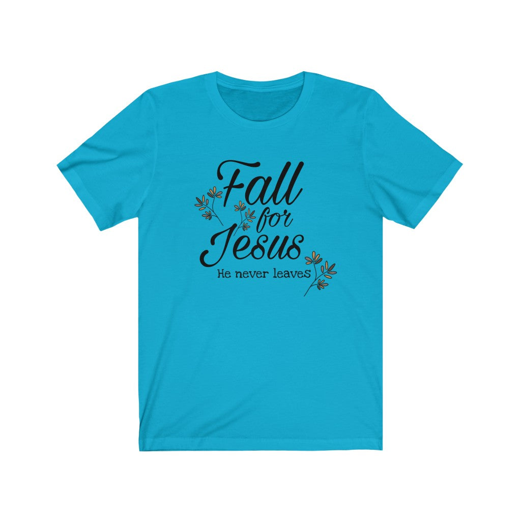 Embrace Faith in Style - Unisex Autumn Leaves Christian Short Sleeve Tee