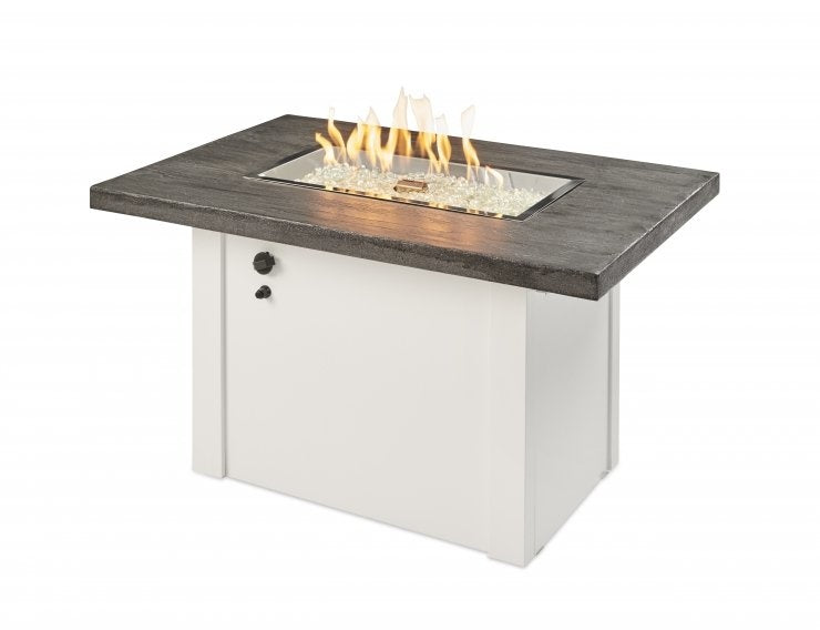 Havenwood Rectangular Gas Fire Pit Table with Crystal Fire® Plus Burner