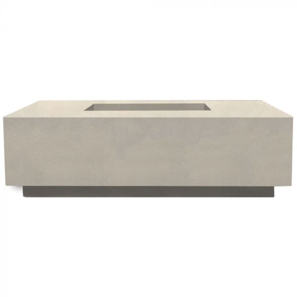 Prism Hardscapes 60" Coastal Tavola 7 Rectangular Concrete Natural Gas Fire Pit Table