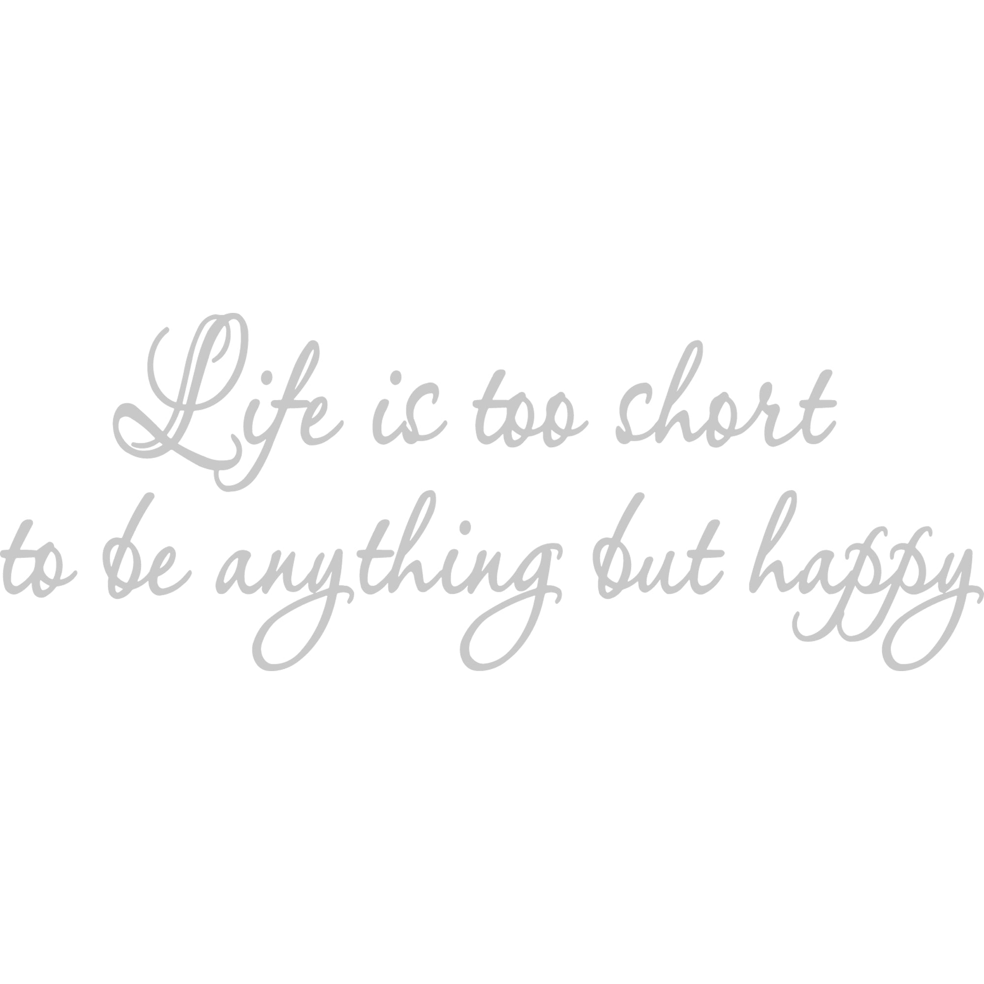 Happy Life Wall Decal - Add Joy to Your Space