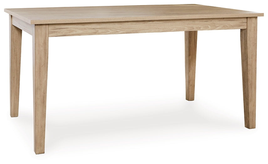 Gleanville Modern Rectangular Dining Table by Ashley Express