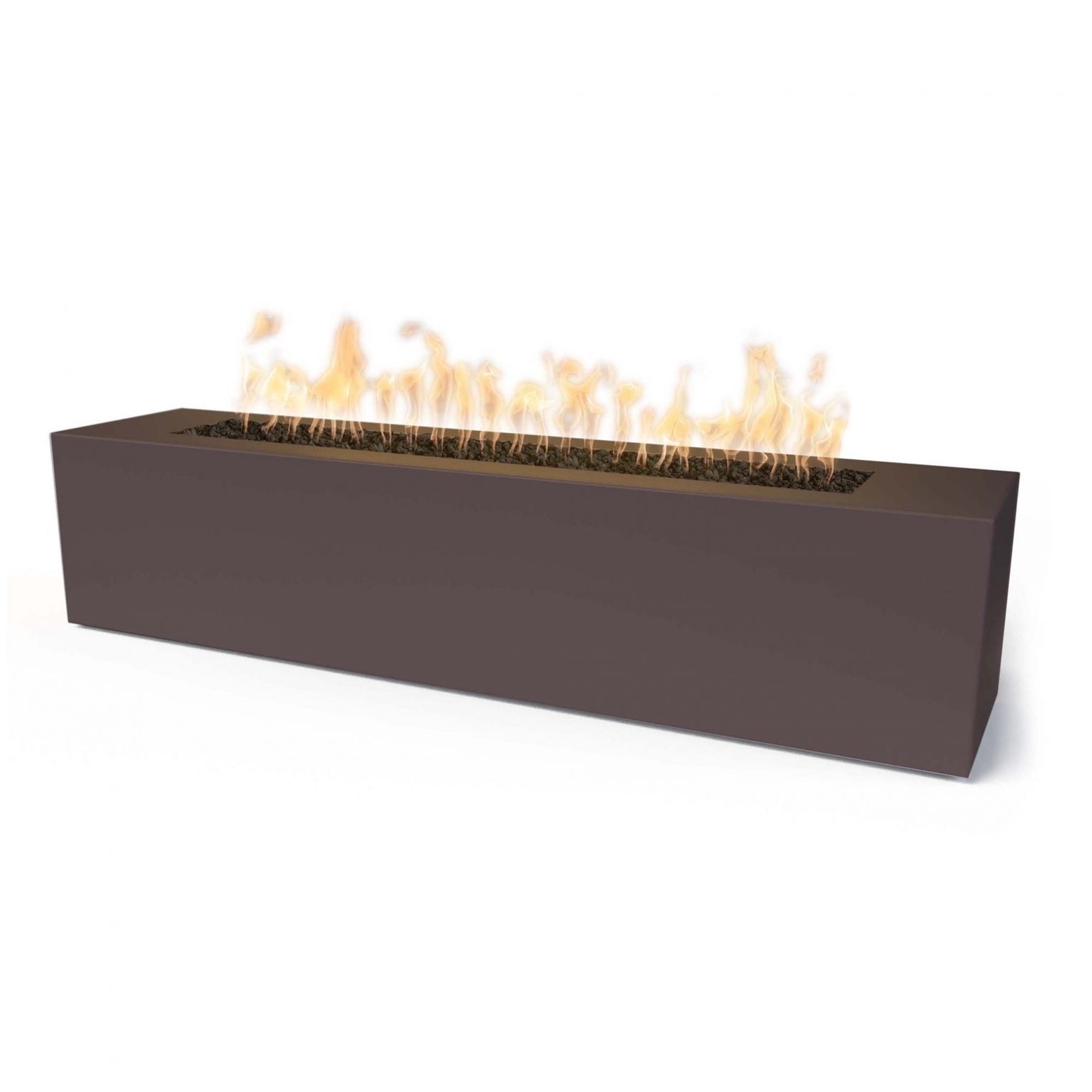 Outdoor Plus Carmen Rectangle Fire Pit with Powder Coated Steel and Free Cover