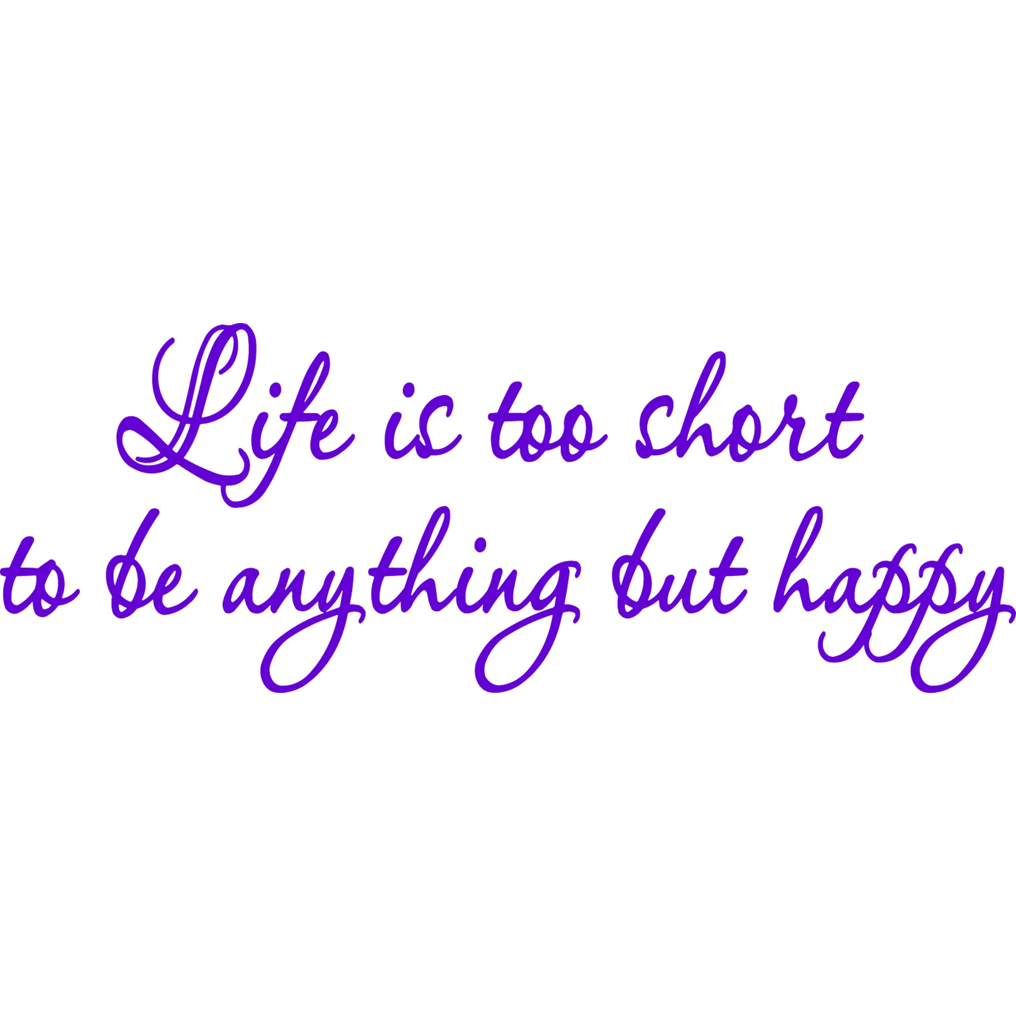 Happy Life Wall Decal - Add Joy to Your Space