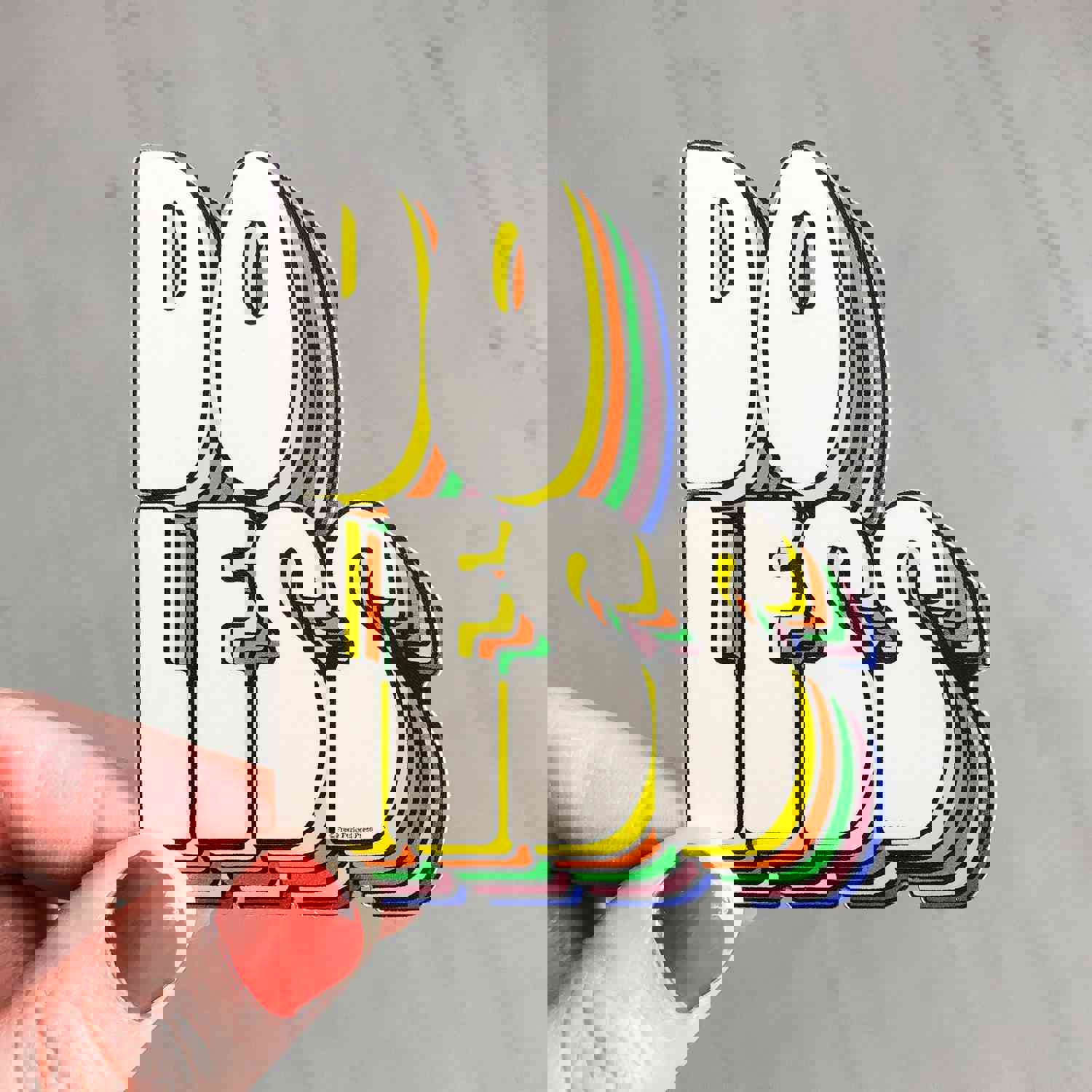 Efficient Living: Do Less Vinyl Sticker