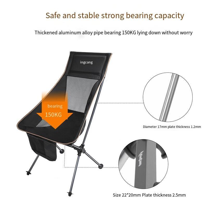Ultra-Lightweight Aluminum Folding Chair for Outdoor Adventures