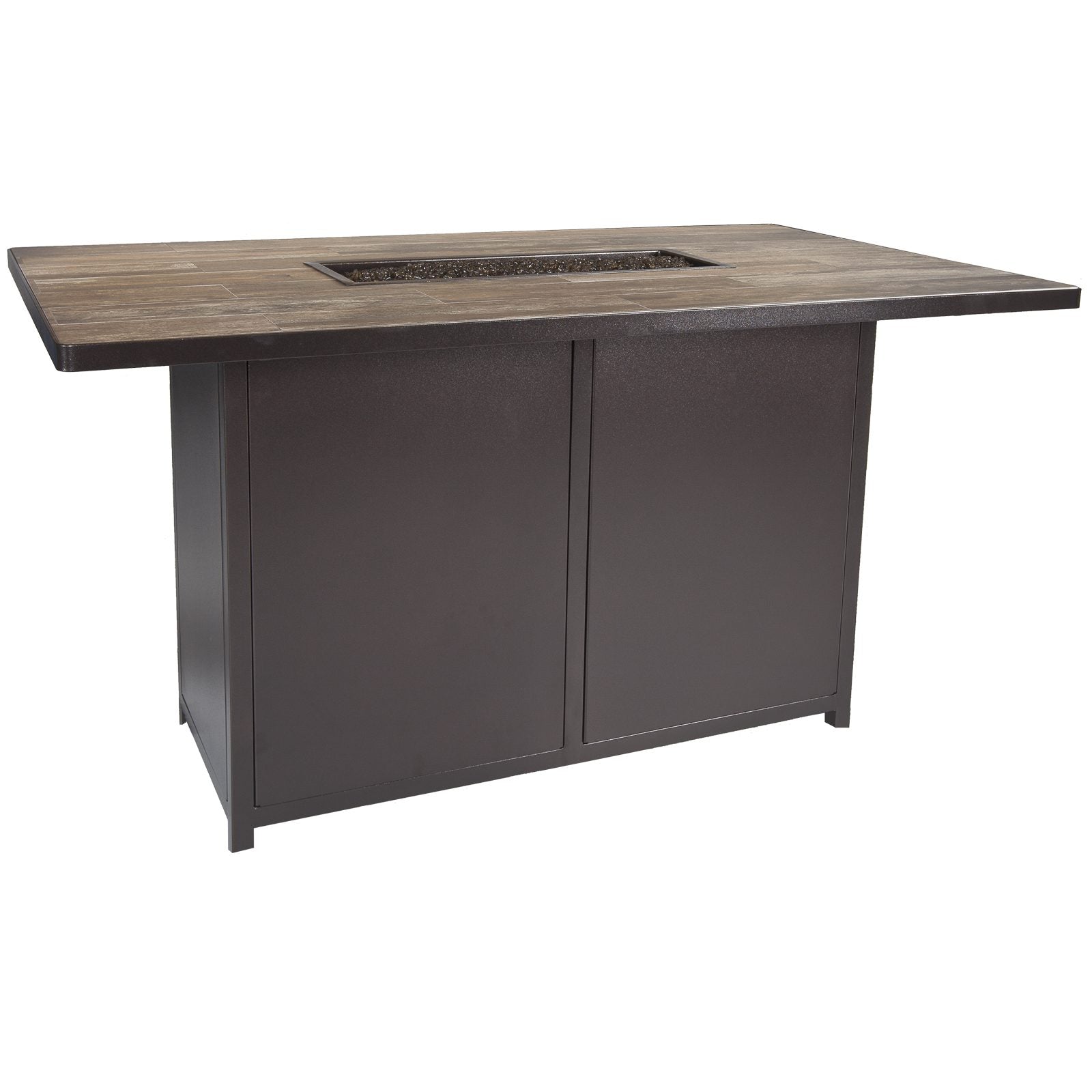 Elba Rectangle Counter Height Fire Pit with Casual Fireside®