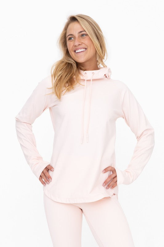 Eco-Friendly Active Hoodie with Stretch and Thumbholes