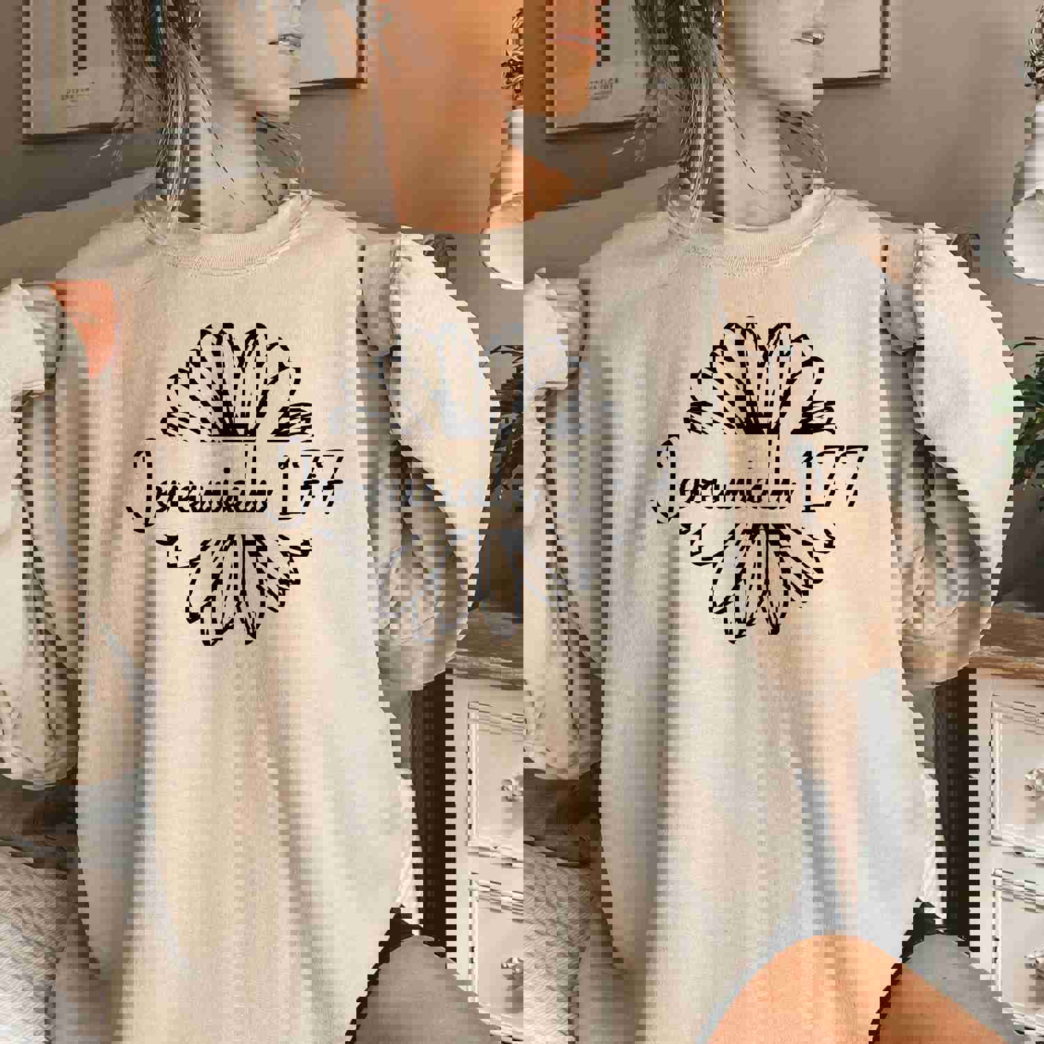 Inspirational Jeremiah 17:7 Floral Unisex Sweatshirt