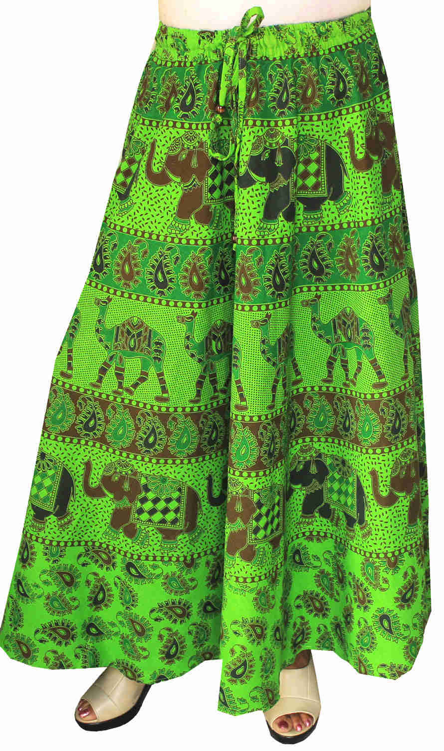 Elegant Hand Block Printed Cotton Women's Long Skirt
