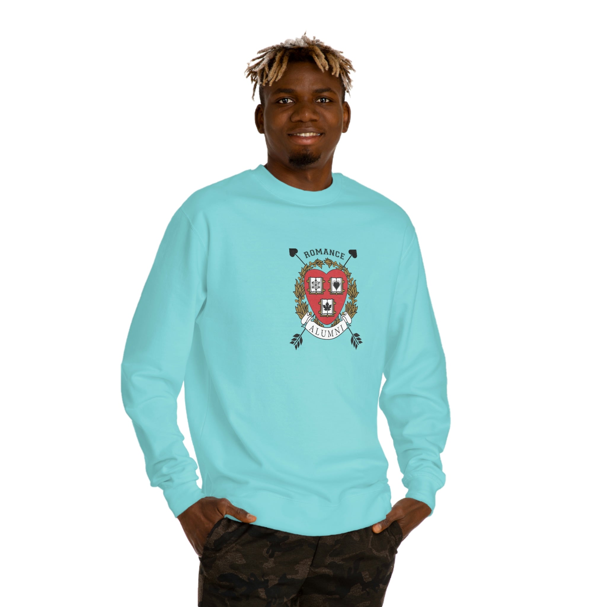 Arrow Crest Alumni Sweatshirt - Comfortable Crew Neck
