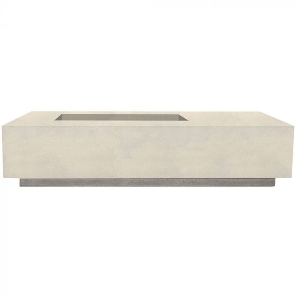 Prism Hardscapes 80" Coastal Tavola 5 Rectangular Concrete Natural Gas Fire Pit Table