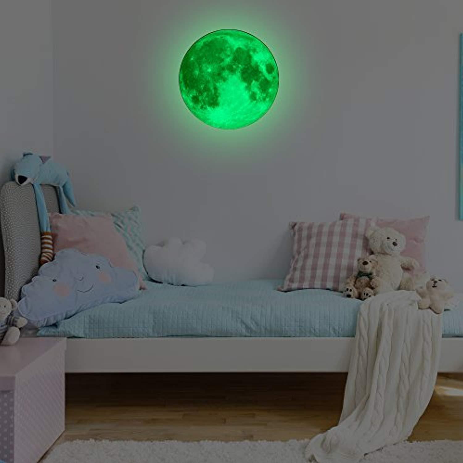 Glow-in-the-Dark Solar System Wall Stickers for Kids' Rooms